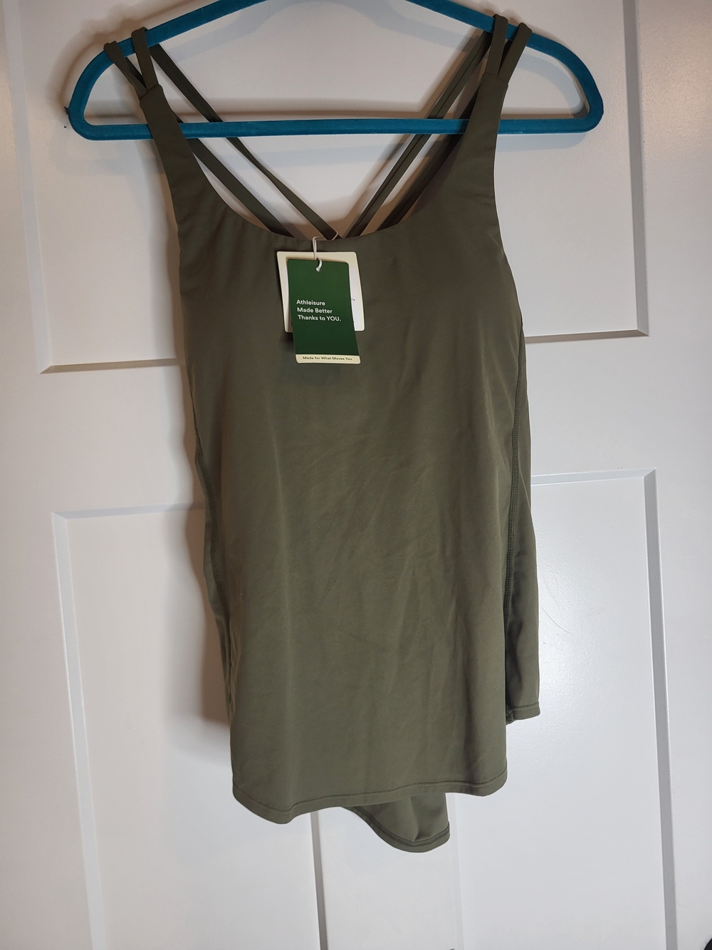 HALARA Olive Green Double-Strap Athletic Tank